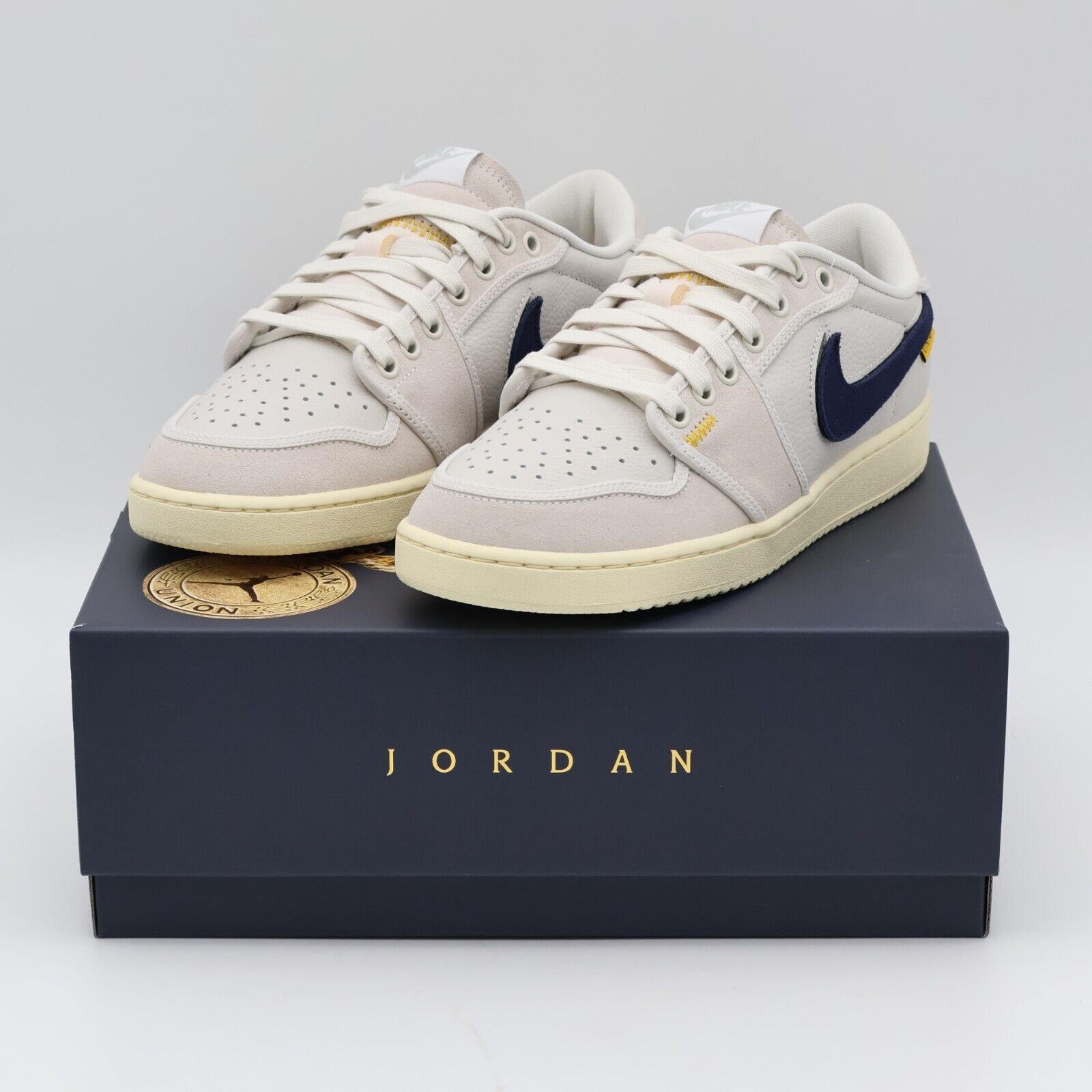 DZ4864-100 Union Nike Air Jordan AJKO 1 Low SP Sail Leather DZ4864-100 Union Nike Air Jordan AJKO 1 Low SP Sail Leather