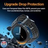 Landhoo [6+6Pack] for Samsung Galaxy Watch 8 44mm Screen Protector Case, Hard PC Bumper + HD Anti-Fog Tempered Glass Protective Film, Waterproof Face Cover Set for Galaxy Watch 8 44mm Accessories