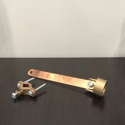 BURNDY C11CSH2 Connector,Bronze,3/4  Hub W/Ground Strap Wire Size 8-4 Awg