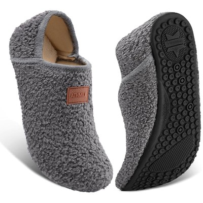 House Slippers for Women Men Indoor Barefoot Slippers Socks Furry Slip on Hou...