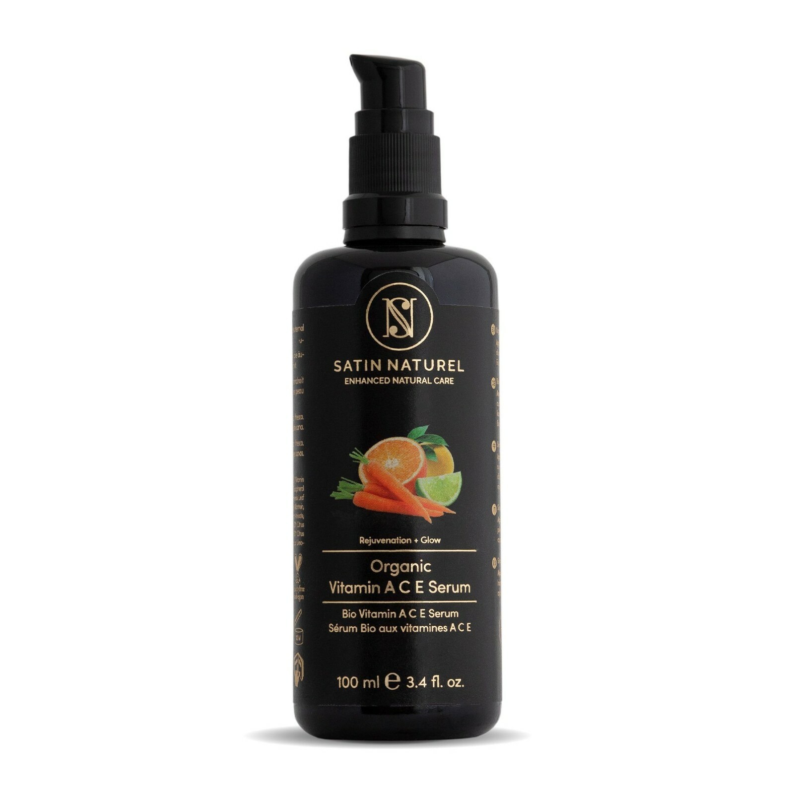 Bio Vitamin ACE Serum + Hyaluronsäure & Aloe Vera | Anti Aging für Gesicht,100ml