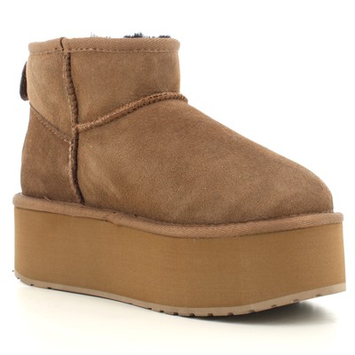 Pre-owned Emu Australia A24us Women Ankle Boots W13082-coriander Stinger Micro Flatform