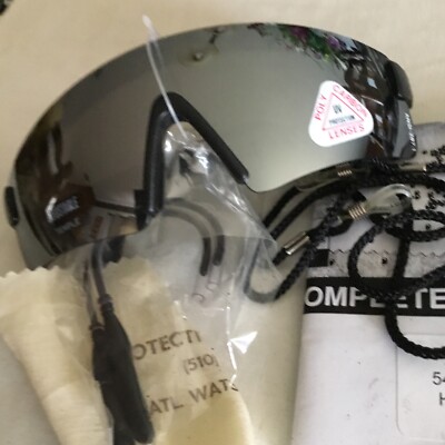 Pro-Tective-Optics Sunglasses Mirror Poly Carbon Lenses Adjustable Temple  NOS