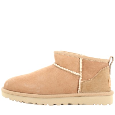 Pre-owned Ugg A24us Women's Ankle Boot W Classic Ultra Mini 1116109 Sand