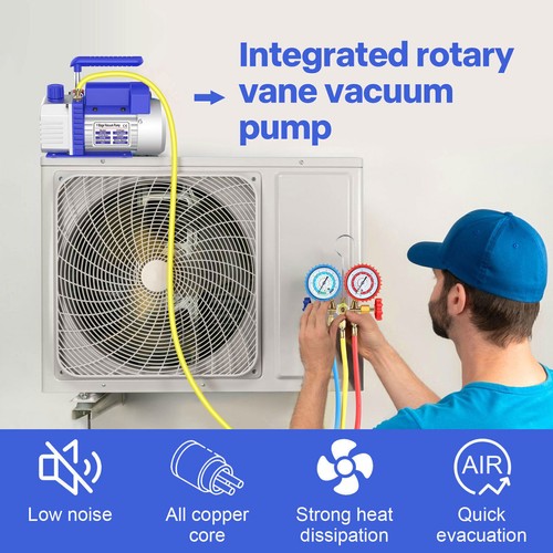 VALUE Refrigeration Vacuum Pump Refrigeration Air Conditioning Pump Air 3CFM 1/4