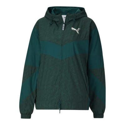 

PUMA Womens Stewie Storm Watch Packable Basketball Jacket, Green - varsity green, Basketball