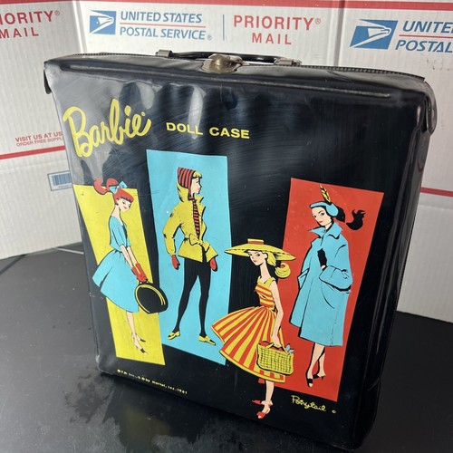 バービー 1961年 ビンテージ ドールケース 収納ケース黒
