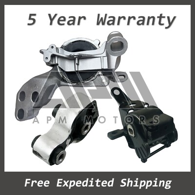 K4447  2016-23 Mazda CX-9 2.5L авто. двигатель и Trans опора комплект 4453 4439 4438