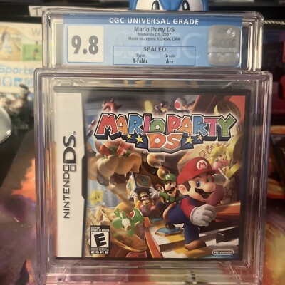 Mario Party DS (Nintendo DS, 2007) Graded CGC 9.8 A++ Seal Rating Y-Folds