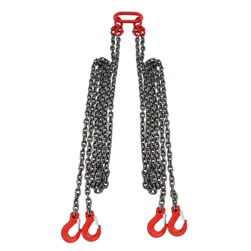 Chain Sling 4Legs 5/16" Manganese Steel Lifting Sling Hook Chain 13FT Lift Chain