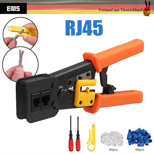6-in-1 Netzwerk Reparaturwerkzeug Set Computer LAN Kabel Tester Crimpzange RJ45