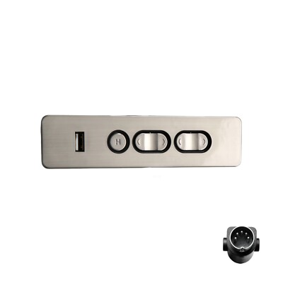5 Button 5 Male Pin 2 Female Pin Switch with USB for Power Recliner Lift Chairs