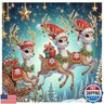 Christmas Diamond Art Painting Kit, 5D DIY Reindeer, Special Shape Crystal Diamond Partial Diamond Art Painting Mosaic Handicraft, Wall Art Painting For Bedroom, Office, Living Room Wall Decor Gift