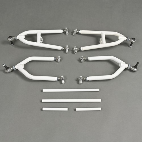 Front Control A-Arms +2+1 For Yamaha Banshee 350 YFZ 350 1987-2006 White+Silvery