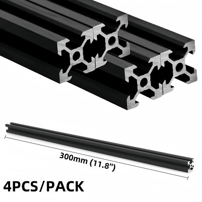 80/20 2020 Aluminum Extrusion Profile V Slot CNC 3D Printer Frame 300mm x4PCS