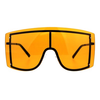 SUPER Oversized Shield Sunglasses Womens Fashion Cover Shades Color Lens
