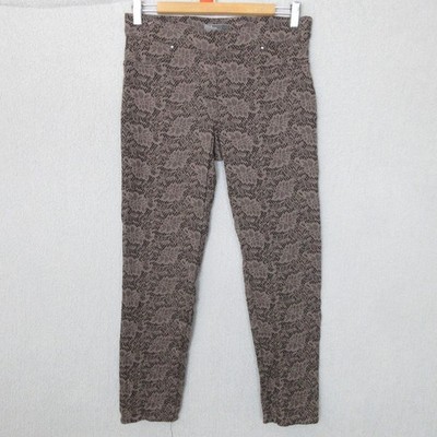 89th & Madison Floral Lace Print Pants, Stretch Leggings, Small, Women