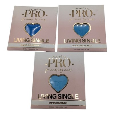 PLouise Pro Living Single Eyeshadow Pan Blue Trio Eye Contact Disconnect Refresh