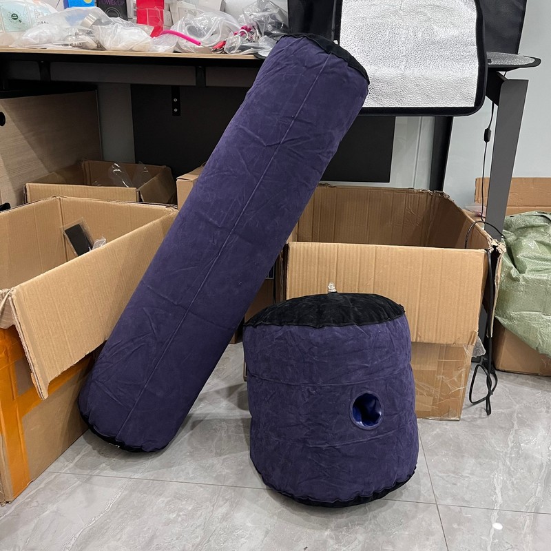 Aufblasbar Sex Kissen Sex-Sofa Toughage MÃ¶Bel Sexkeilkissen Loch Liebe-Position