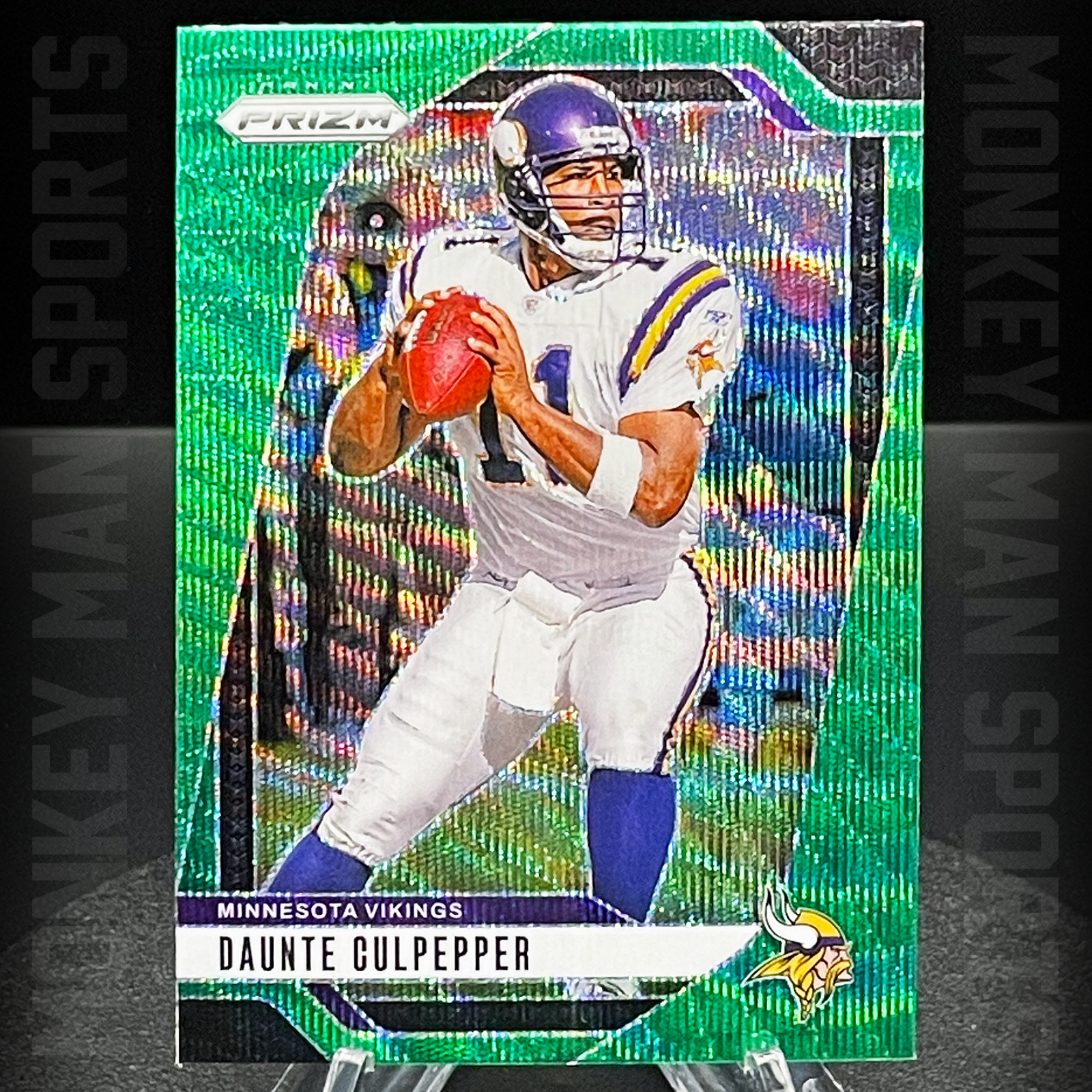 2024 Prizm - Dante Culpepper - #193 GREEN WAVE PRIZM VIKINGS MINT