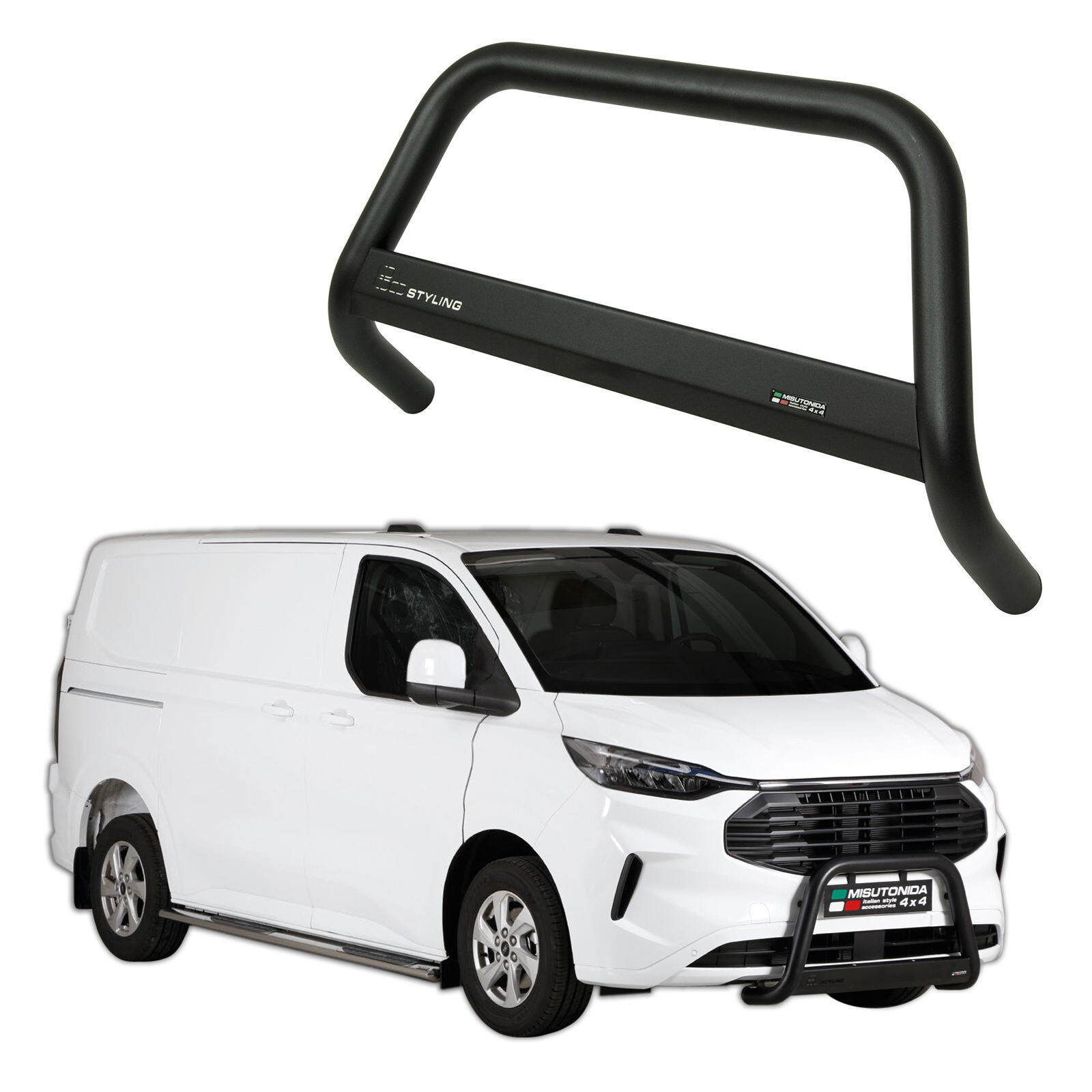 Déflecteurs D'air Pour Ford Tourneo Custom / Transit Custom | 2012-2024 | Noir | Réduction Bruit Vent