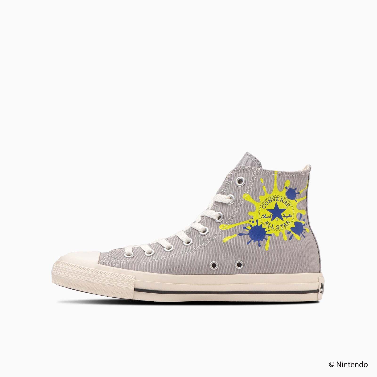 Pre-owned Converse 31312950 Splatoon3  All Star Lc Hi Grey (men's) In Gray