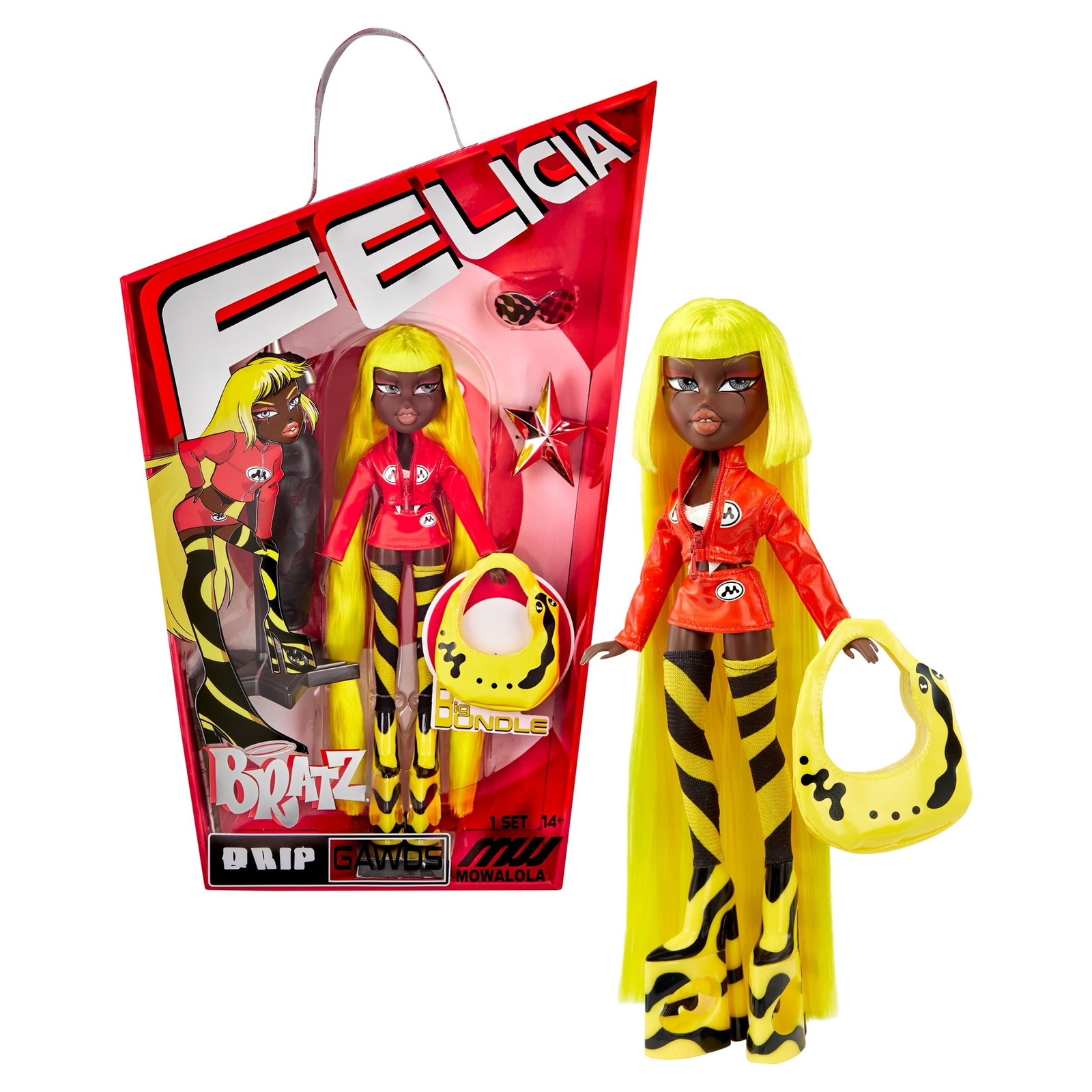 Bratz x Mowalola Special Edition Designer Felicia Fashion Doll with 2 Outfits