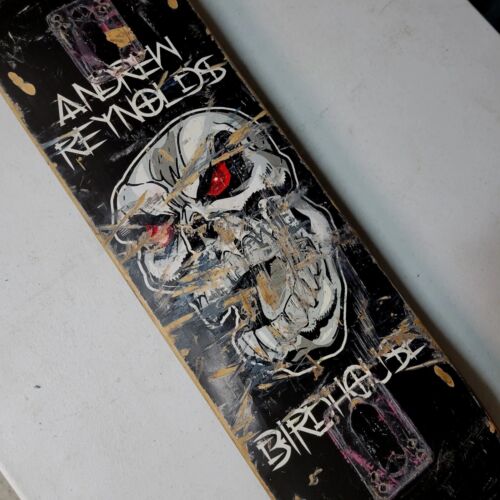 RARE VINTAGE Andrew Reynolds Birdhouse Skull Skateboard Deck