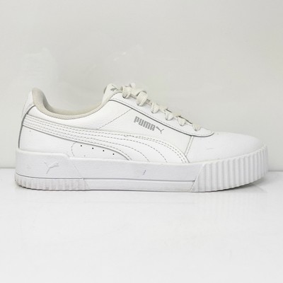 Puma Womens Carina 370325-02 Белая Повседневная Обувь Кроссовки Размер 7