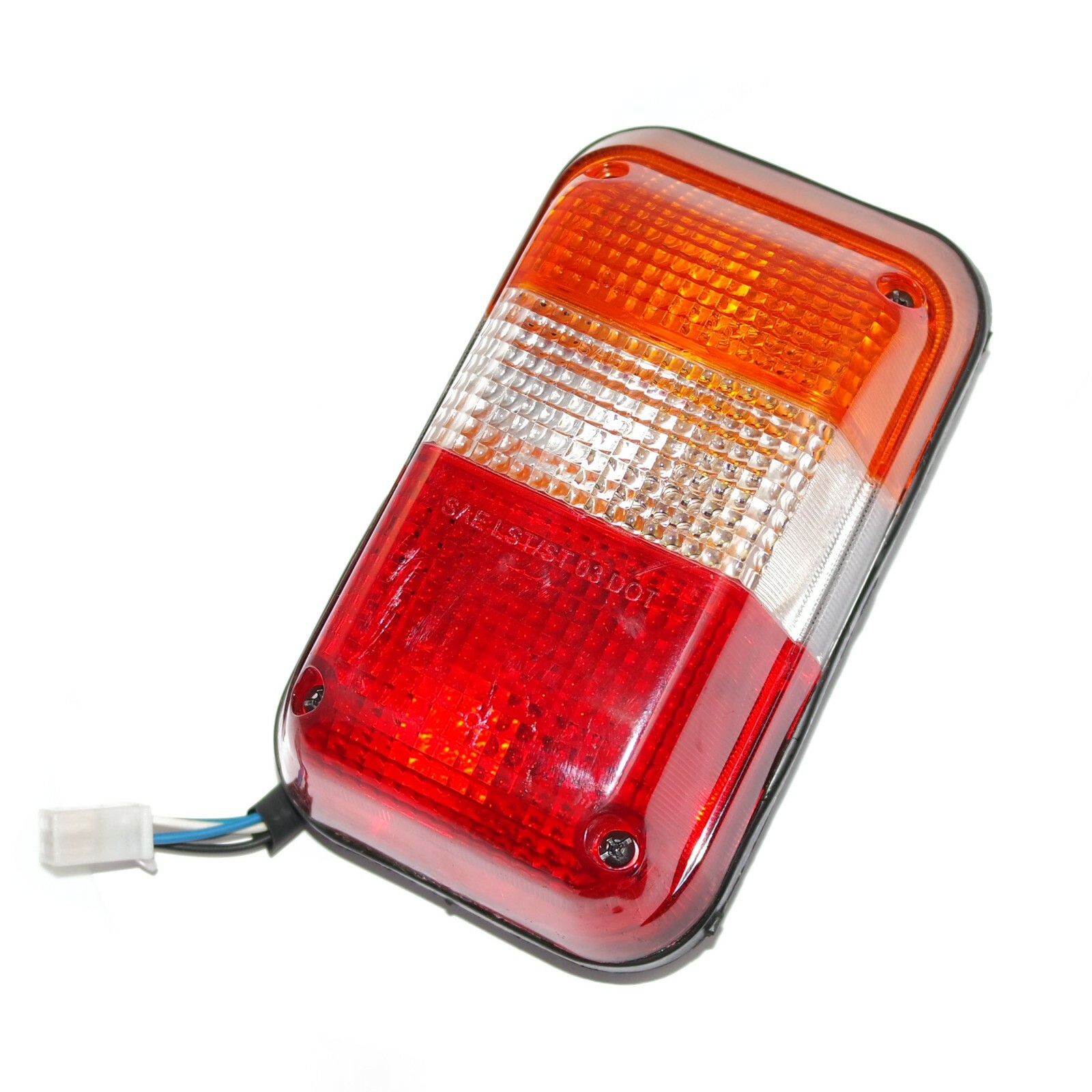 Bajaj Tuk Tuk Three Wheeler Auto Tail Light Assembly Set With Holder & Bulb  