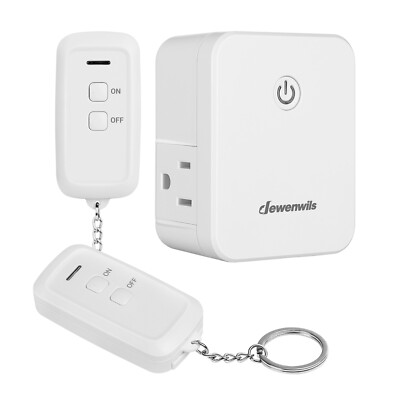 DEWENWILS Remote Control Outlet with 2 Remotes, No Interference Wireless Remote 