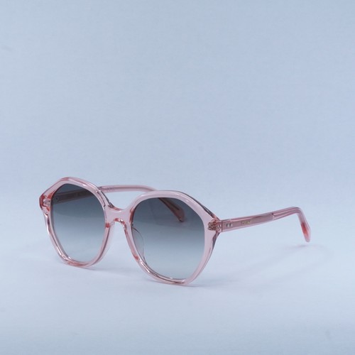 Pre-owned Celine Cl40201u 72b Transparent Pink/grey Gradient 54-19-135 Sunglasses A...