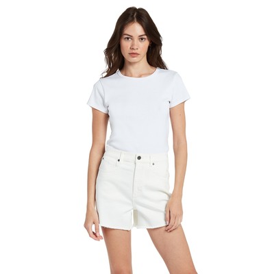 Короткие джинсовые шорты Volcom Womens Stone Step с высокой посадкой