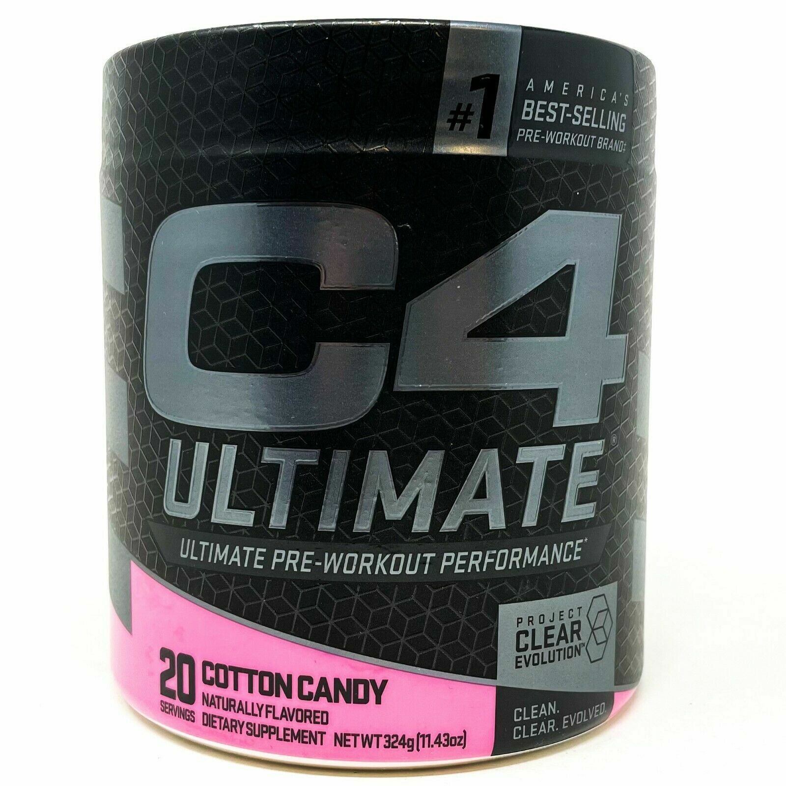 Cellucor C4 Ultimate Pre-Workout Powder 20 Servings Cotton Candy EX:10/2021
