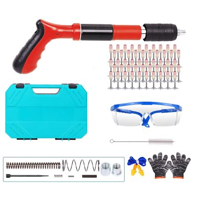 Portable Handheld Nailing Gun Wall Fastening Tool for Concrete Steel Wood Brick