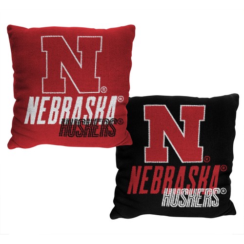 Двусторонняя жаккардовая декоративная подушка Northwest NCAA Nebraska Huskers