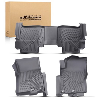 3 pcs Floor Mats Liners Set fit for Nissan Frontier Crew Cab 2022-24 TPE Rubber