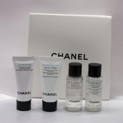 CHANEL Gift Set La Mousse Hydra Beauty Micro Creme L'eau Micellairee