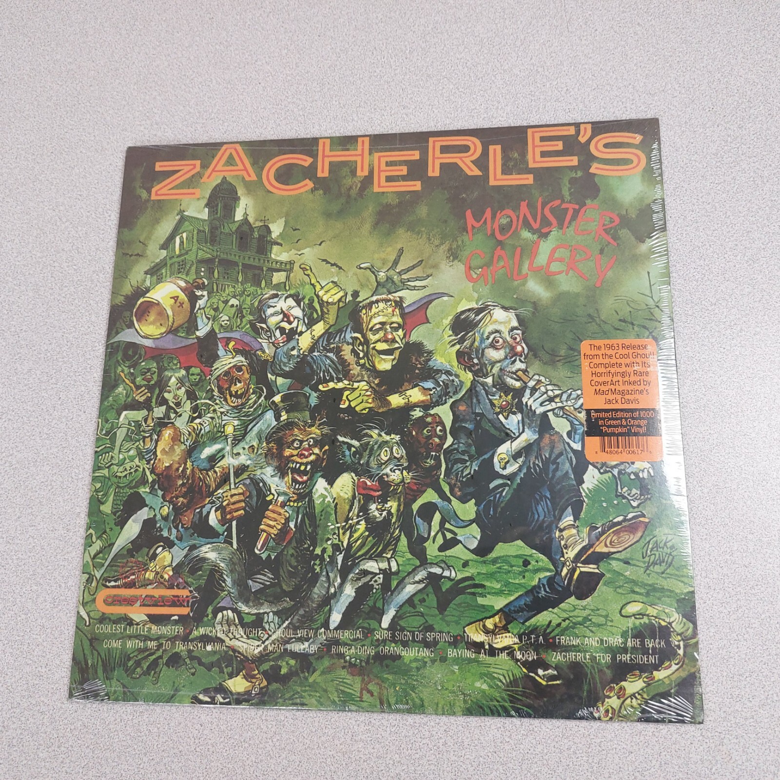 米LP John Zacherle Zacherles Monster Gallery RGM0617 Crestview Records, R /00260 Zacherle's Monster Gallery SE Vinyl LP Crestview Elektra RGM