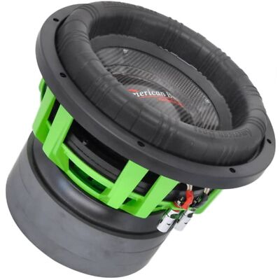 American Bass Godzilla Green/Black 18'' Dual 2 Ohm 12000W Peak Sub GODZILLA-18-D2