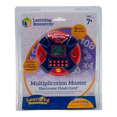 Learning Resources Multiplication Master Electronic Flash Card *Distressed Box