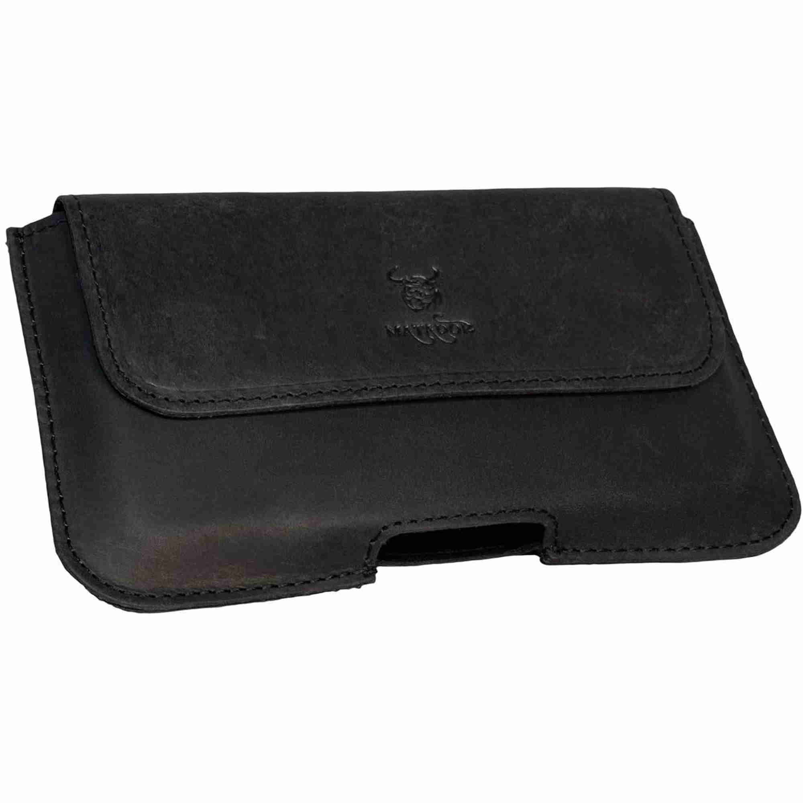 MATADOR Apple iPhone 15 Pro Max 14 Pro Max 15 Plus 14 Plus Leder-Tasche Schwarz