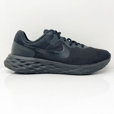 

Nike Mens Revolution 6 DC3728-001 Черные кроссовки для бега, размер 8, Черный, Revolution 6