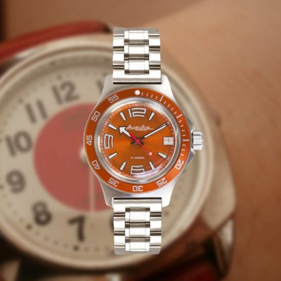 Pre-owned Vostok Amphibian 740383 Russian Diver Automatic Wristwatch - Usa Seller