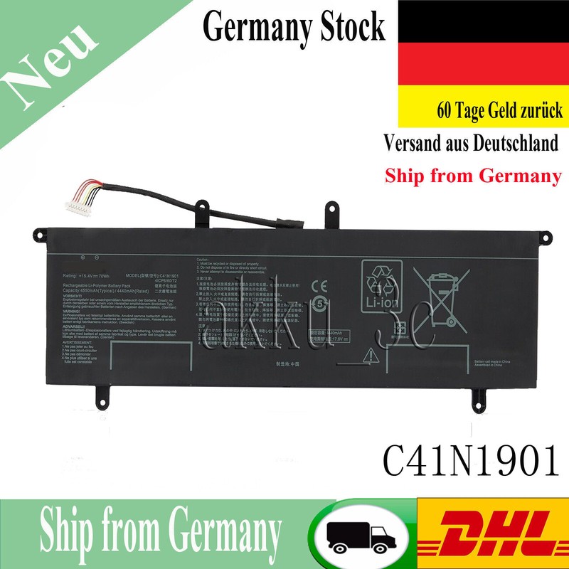 0b200-03520000 Akku FÃ¼R Asus Zenbook Duo Ux481f Ux482eg-Bp1635t C41n1901 Bateri