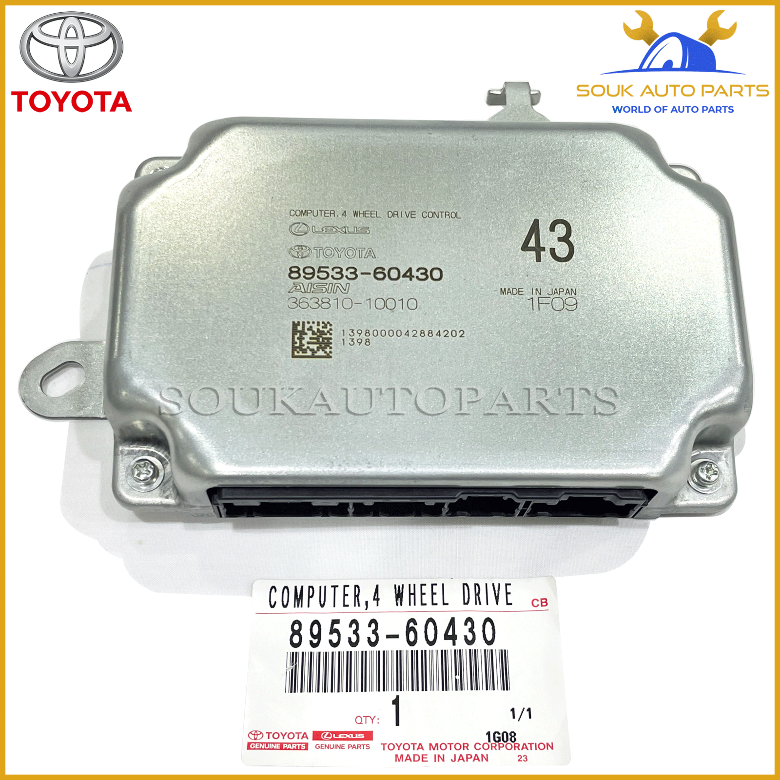 89533-60430 Genuine Toyota COMPUTER 4 WHEEL 8953360430 OEM 89533-60430 Genuine Toyota COMPUTER 4 WHEEL 8953360430 OEM