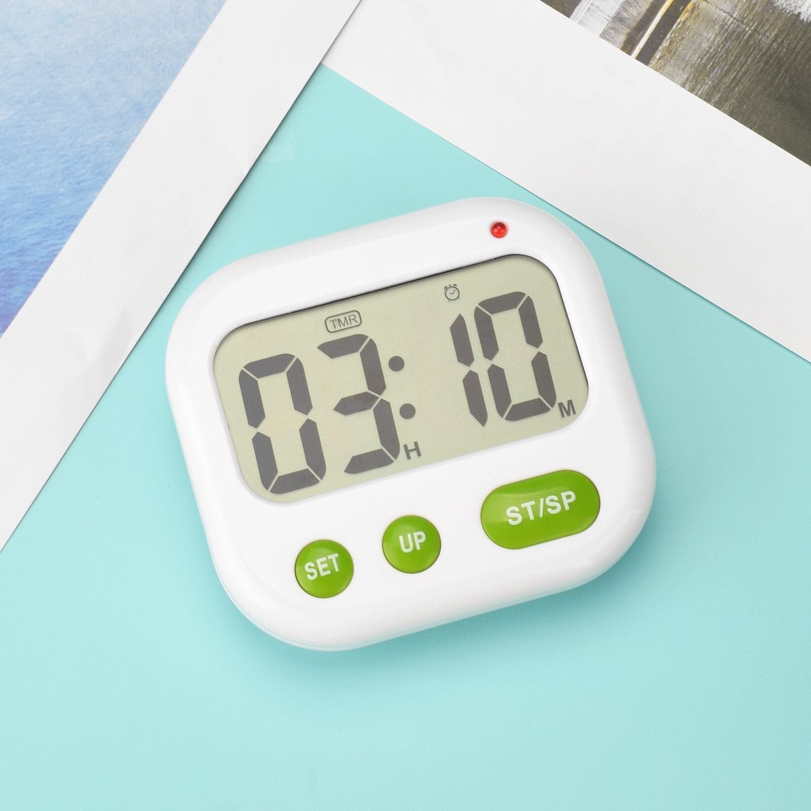 Vibration Or Sounds Alarm Countdown Desk Digital Sports Timer Clock With LED