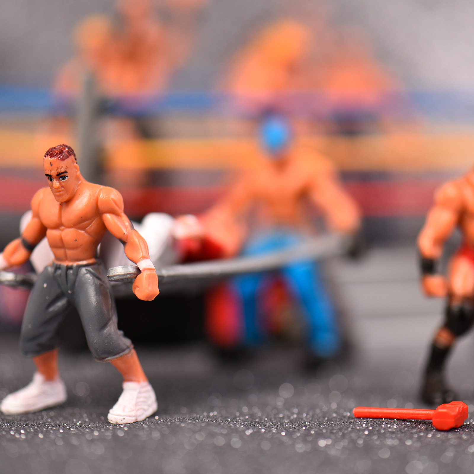Mini Wrestling Toys Wrestling Toy Set Figure Playset Wrestlers Action designer