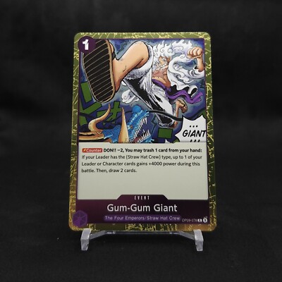 Gum-Gum Giant OP09-078 Rare Emperors in the New World One Piece Mint NM