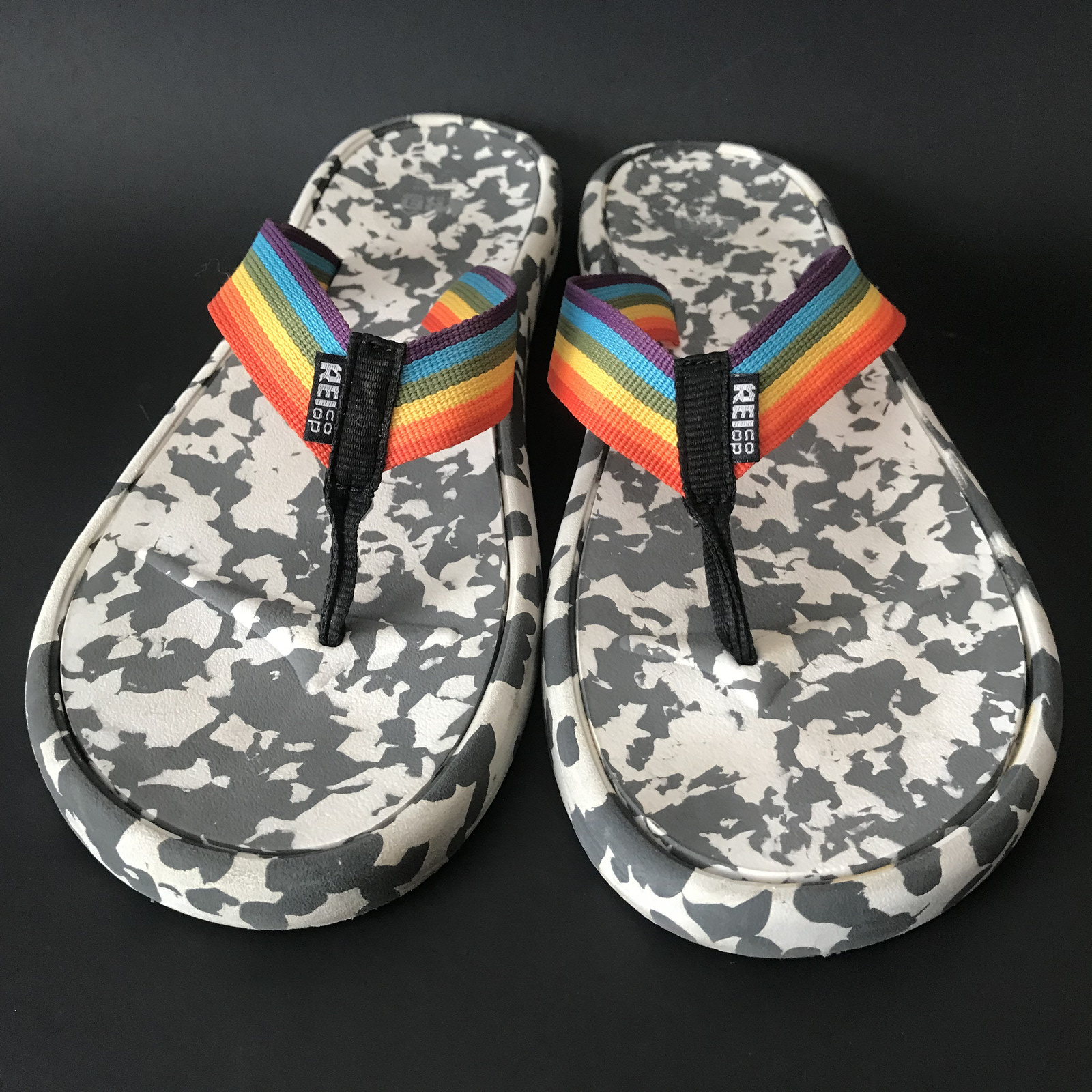 REI Co-op Recycled Flip-Flops Pride Edition WOMEN 12 / MEN